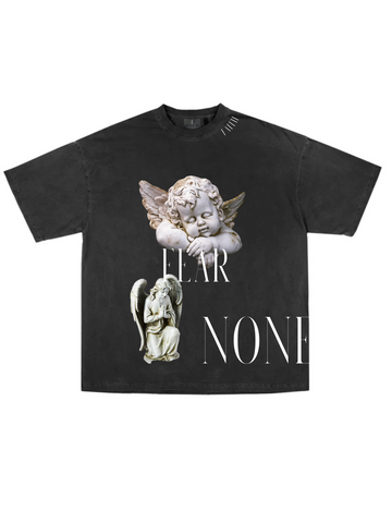 FEAR NONE Vintage Heavy Loose Fit T-Shirt